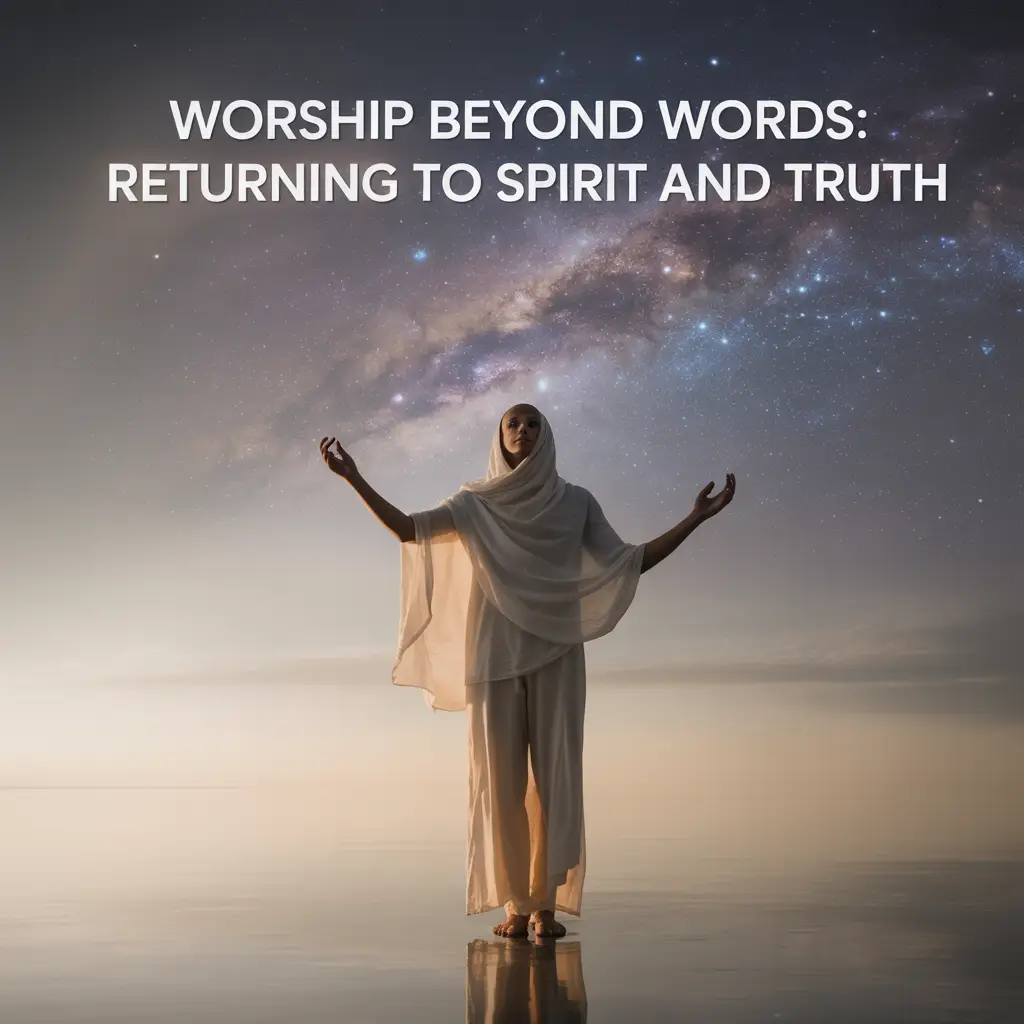 “True worship is spirit and truth, not performance.”