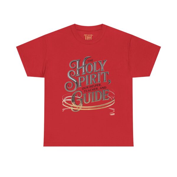 Unisex Heavy Cotton Tee | The Holy Spirit Is Our Helper, Teacher, and Guide logo Design, Inspirational Christian T-Shirt, Casual Wear, Gift for Believers, Everyday Faith - Image 17