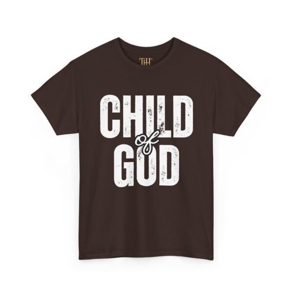 Unisex Heavy Cotton T-Shirt with “CHILD of GOD” Print – Christian Faith Statement Tee by The Hustle Is Holy™ - Image 7