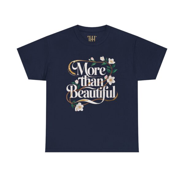 Her's Heavy Cotton "More than Beautiful" Floral Graphic T-Shirt - Image 13