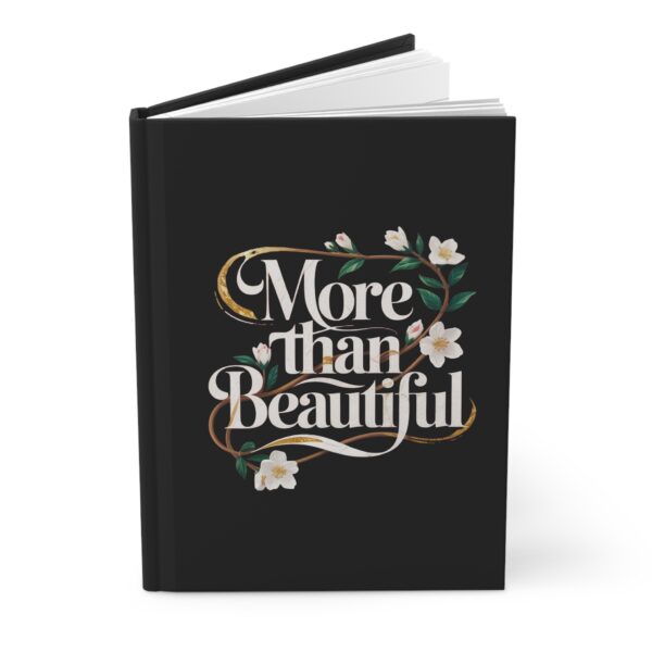 More than Beautiful logo Inspirational Hardcover Journal - Image 3