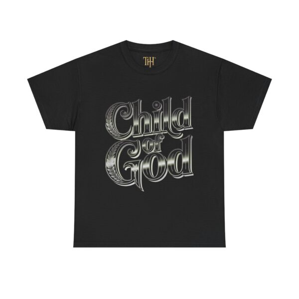 Unisex Heavy Cotton “CHILD of GOD” T-shirt |  The Hustle Is Holy™ - Image 2