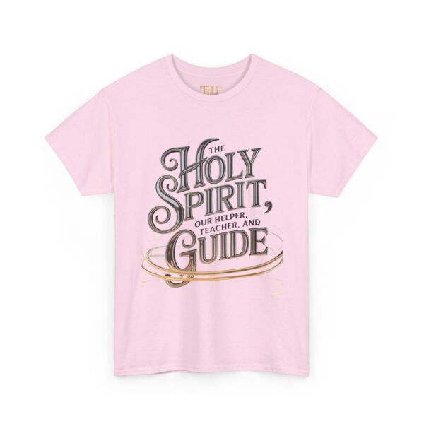 Unisex Heavy Cotton Tee | The Holy Spirit Is Our Helper, Teacher, and Guide logo Design, Inspirational Christian T-Shirt, Casual Wear, Gift for Believers, Everyday Faith - Image 15