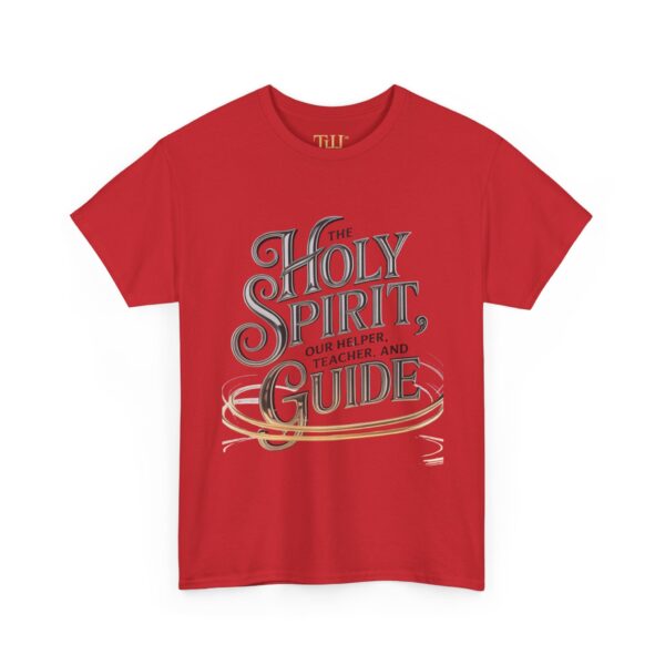 Unisex Heavy Cotton Tee | The Holy Spirit Is Our Helper, Teacher, and Guide logo Design, Inspirational Christian T-Shirt, Casual Wear, Gift for Believers, Everyday Faith - Image 19