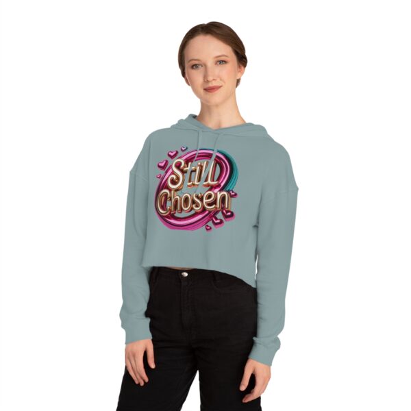 Cropped Still "Chosen Hoodie" logo for Women – Faith-Based Christian Apparel by The Hustle Is Holy™ - Image 9