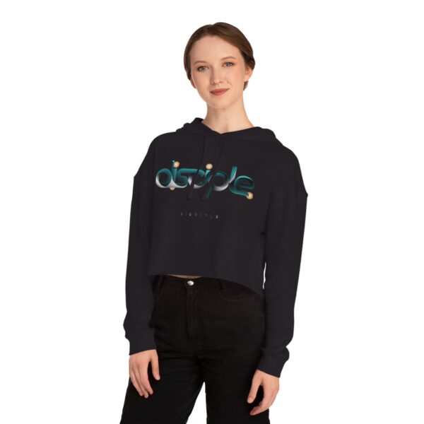 Cropped Hoodie for Women with “Disciple” Print – Faith-Based Christian Apparel by The Hustle Is Holy™ - Image 15