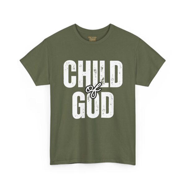 Unisex Heavy Cotton T-Shirt with “CHILD of GOD” Print – Christian Faith Statement Tee by The Hustle Is Holy™ - Image 11