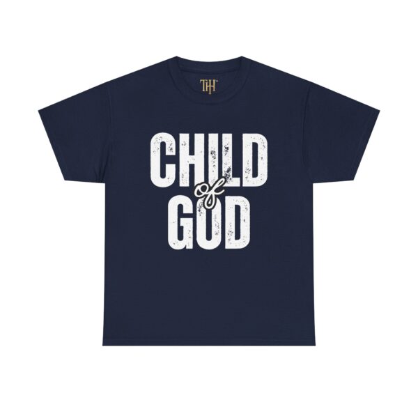 Unisex Heavy Cotton T-Shirt with “CHILD of GOD” Print – Christian Faith Statement Tee by The Hustle Is Holy™ - Image 13