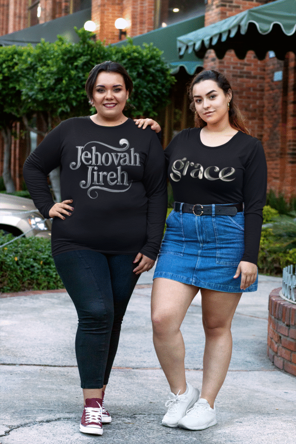 Jehovah Jireh Long Sleeve Shirt | The Hustle Is Holy™ - Image 3