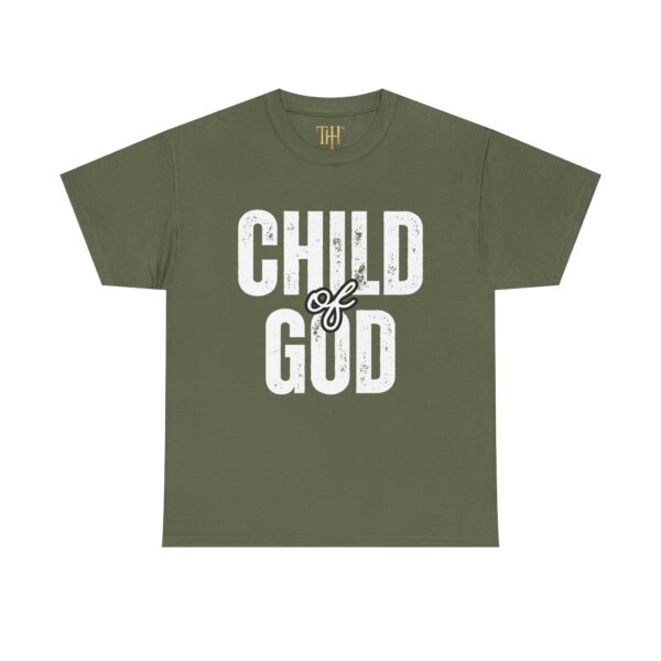 Unisex Heavy Cotton T-Shirt with “CHILD of GOD” Print – Christian Faith Statement Tee by The Hustle Is Holy™ - Image 9