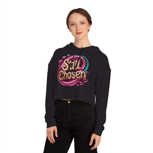 Cropped Still "Chosen Hoodie" logo for Women – Faith-Based Christian Apparel by The Hustle Is Holy™ - Image 15