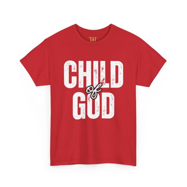 Unisex Heavy Cotton T-Shirt with “CHILD of GOD” Print – Christian Faith Statement Tee by The Hustle Is Holy™ - Image 23