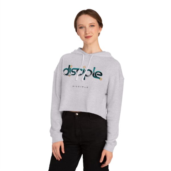 Cropped Hoodie for Women with “Disciple” Print – Faith-Based Christian Apparel by The Hustle Is Holy™ - Image 12