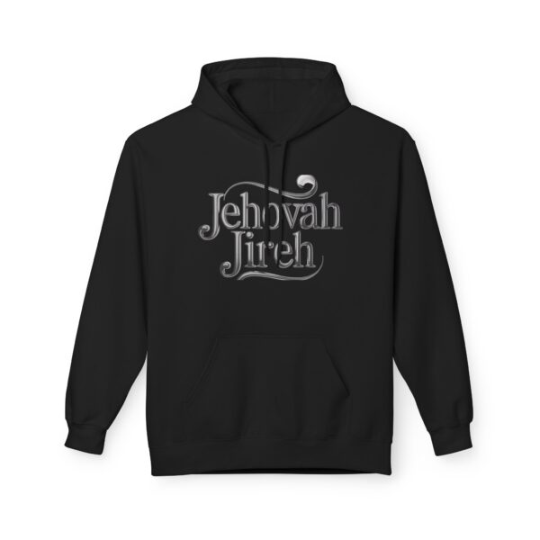 Jehovah Jireh Fleece Hoodie | Unisex Comfortable Sweatshirt - Image 2
