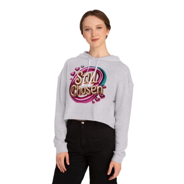 Cropped Still "Chosen Hoodie" logo for Women – Faith-Based Christian Apparel by The Hustle Is Holy™ - Image 12