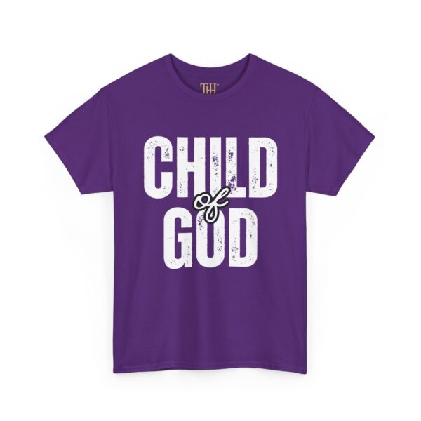 Unisex Heavy Cotton T-Shirt with “CHILD of GOD” Print – Christian Faith Statement Tee by The Hustle Is Holy™ - Image 19