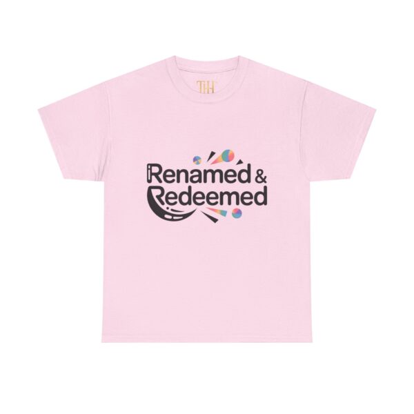 Unisex Heavy Cotton "Renamed & Redeemed" logo T-shirt, Casual Wear, Inspirational T-Shirt, Everyday Gift, Positive Message Tee - Image 17